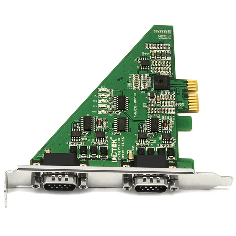 UOTEK 2-portowy szybki konwerter PCI-E PCI Express na RS-485 RS-422 Karta szeregowego portu DB9 RS485 RS422 Złącze Com PCIE UT-792