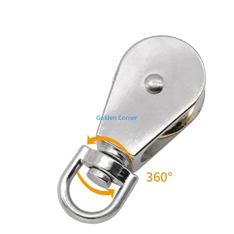 E15D 360°Swivel Pulley Smooth and Quiet Wire Rope Pulley Suitable for Various Tasks