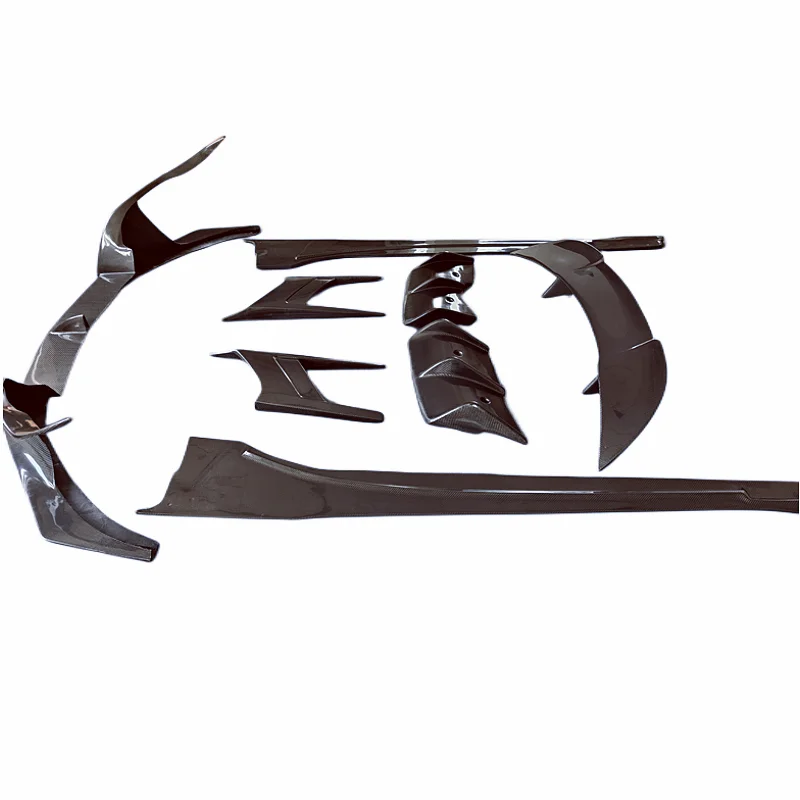 

For 14-18 Year I8 Carbon TC Style Front Bumper Rim Side Skirts Rear Diffuser Rear Spoiler I8 Carbon Body Kit