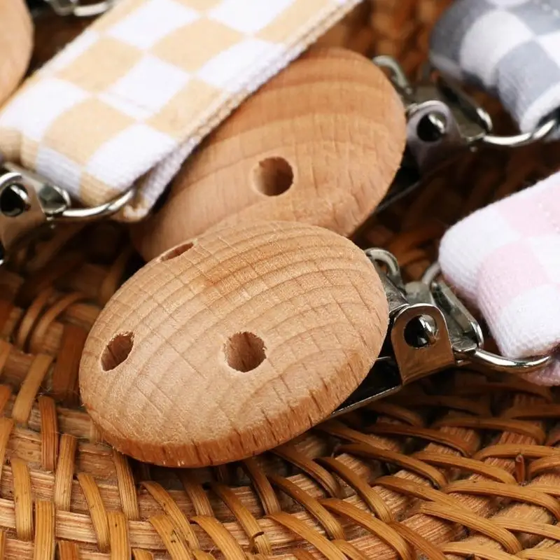 

Elegant Geometric Print Baby Pacifier Lanyard Soother Hold Teether Clip
