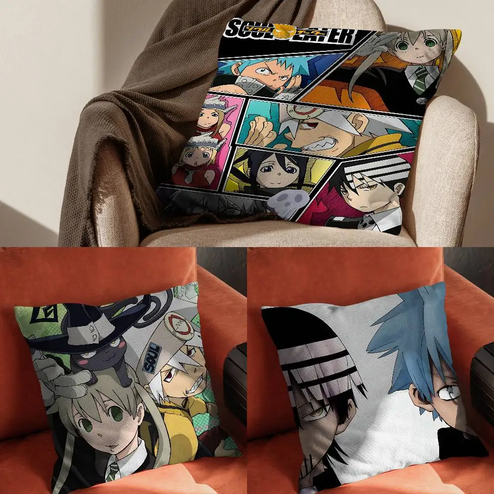 

S-Soul E-Eater Pillow Case Pillowcase For Car Pillows 60x60 Cushions Luxury Double Sided Cover Home And Decoration Sofa 30x30