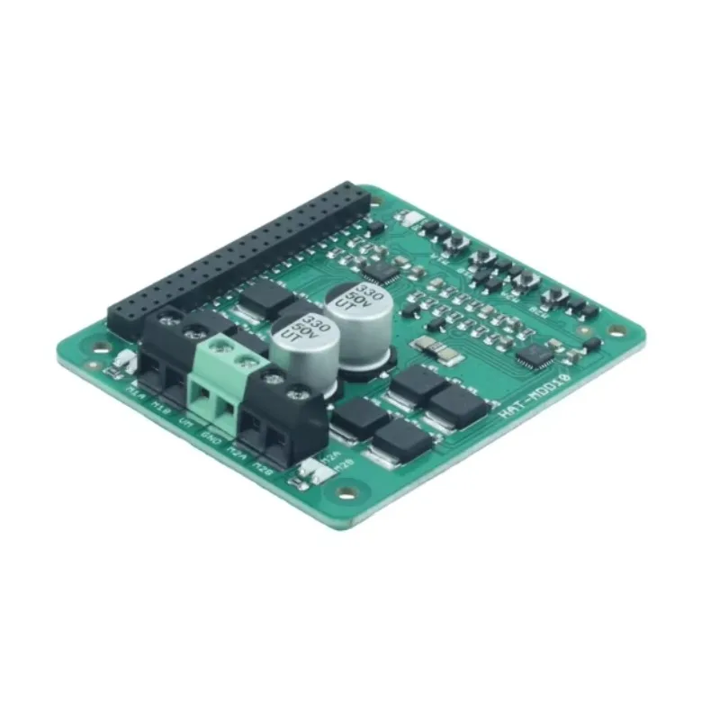 20262026 HAT-MDD10 10Amp 6V-24V DC Motor Driver HAT for RPI (2 Channels)  Development Tools Modules