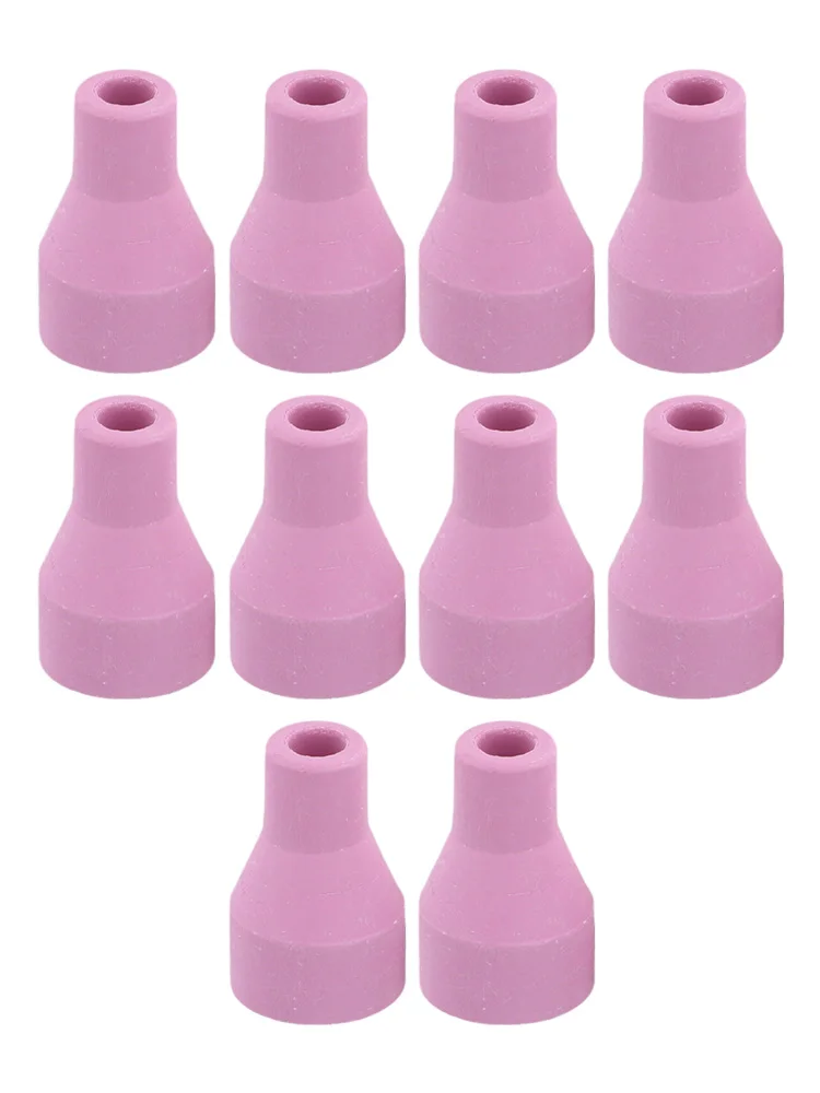 

10pcs For Argon Welding Nozzle Thickened Porcelain Nozzle 6*30mm For Argon Welding Alumina Nozzle Cups Welder Equipment Parts
