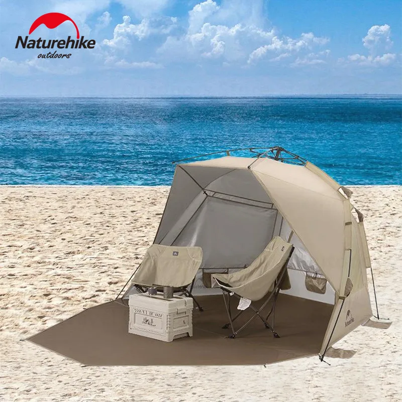 Naturehike Automatic Dome Tent Beach Shelter for 3-4 People Family Camping Waterproof Sun Protection Shader 3.4kg Lightweight