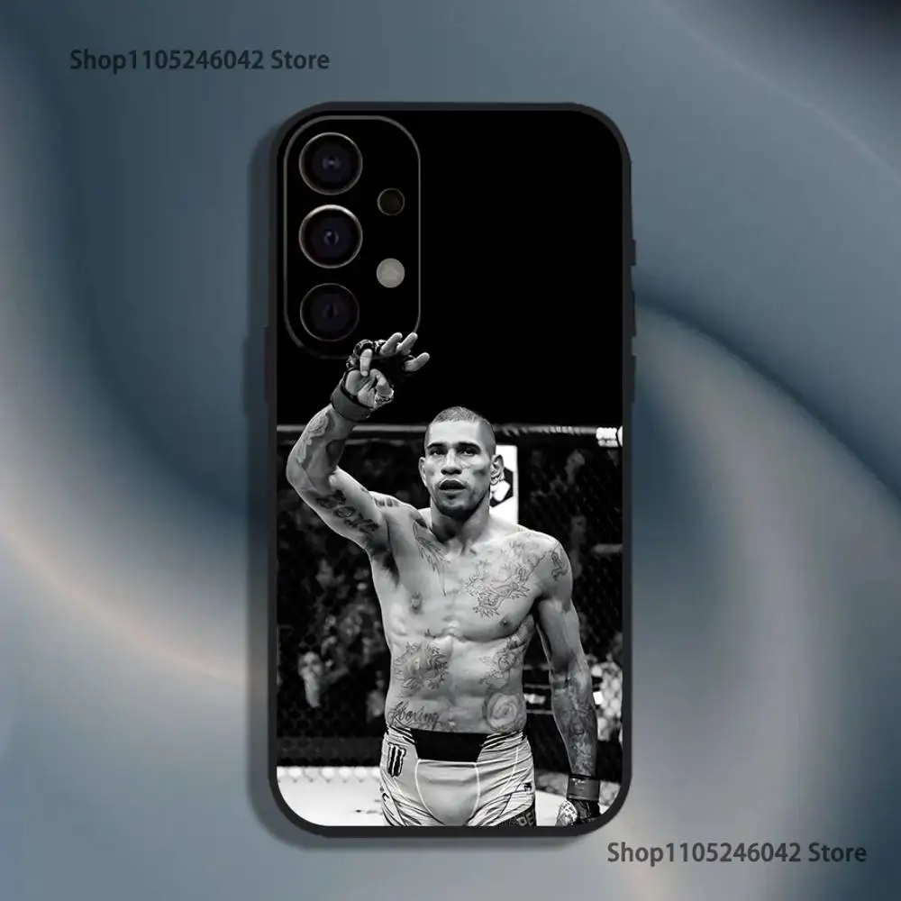 Fighting Pereira Alex Capa Preta Capa de Telefone Para Samsung S25, S24, S21, S22, S23, S30, Ultra, S20, Plus, Fe, Lite, 5G