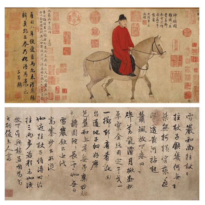 Ancient 5 Color Xuan Papier Half Ripe Batik Rice Paper Seal Script Running Cursive Calligraphy Chinese Painting Rice Papier