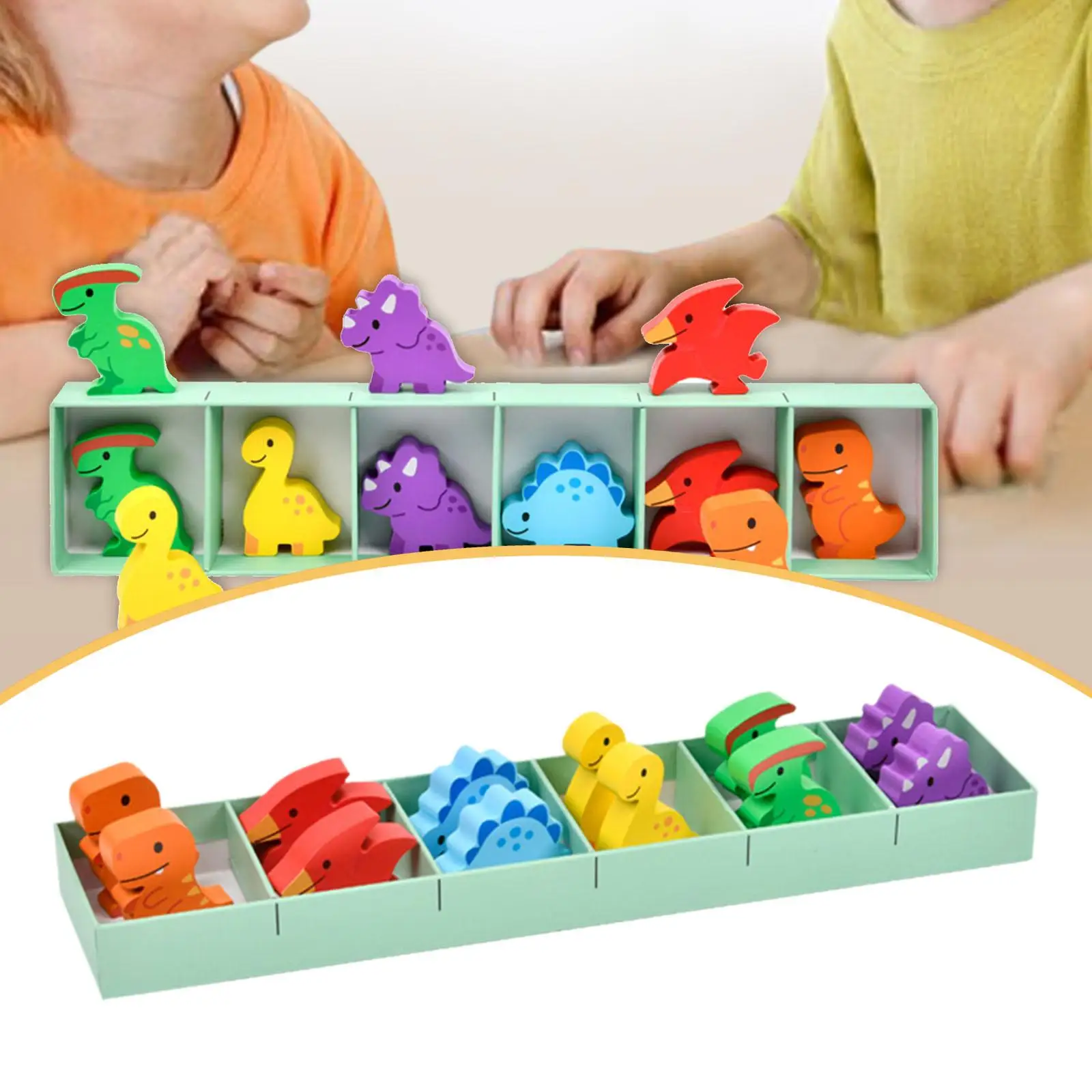 Kit de jeu de correspondance des couleurs, activité multicolore en bois, développement de la capacité cognitive