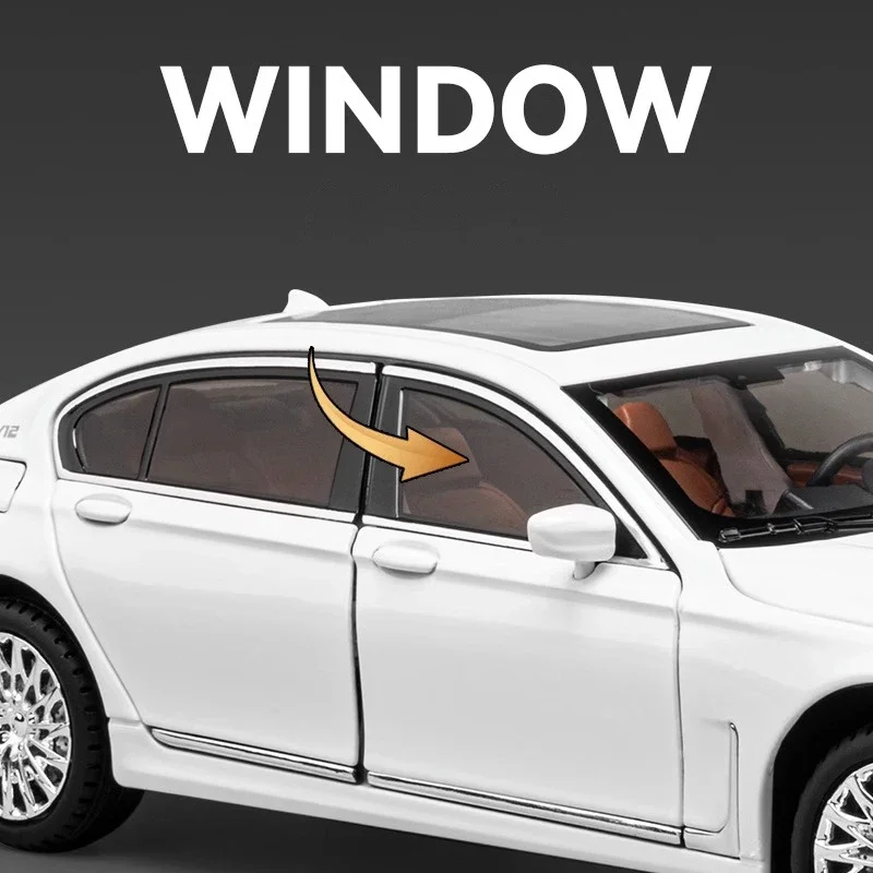 

1/24 BMW 760li Литые украшения из сплава для спальни, украшения для дома, выбор модных коллекций, хобби, модель автомобиля, подарочная коробка