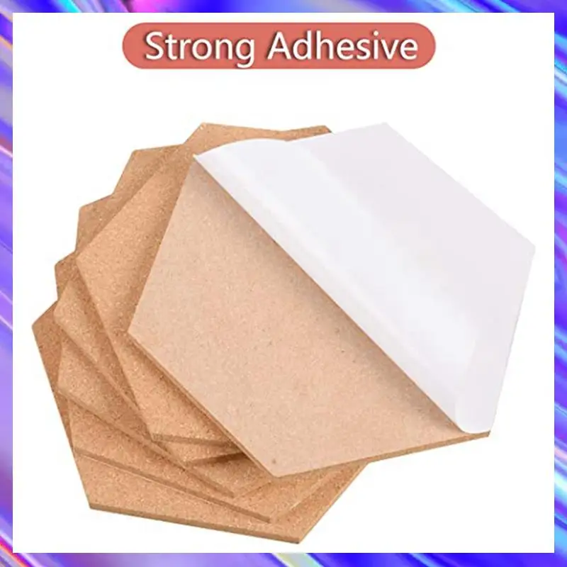 

36Pcs Hexagon Cork Board Tiles Self Adhesive Thick Corkboards For Wall Memo Boards Pin Board Decorative Bulletin Board