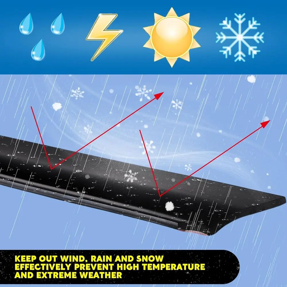 المطاط RV الشريحة خارج الختم الطقس تجريد ممسحة الأختام مع شريط لاصق شاحنة سوداء تجريد العربة المطاط الشريحة خارج الختم ل