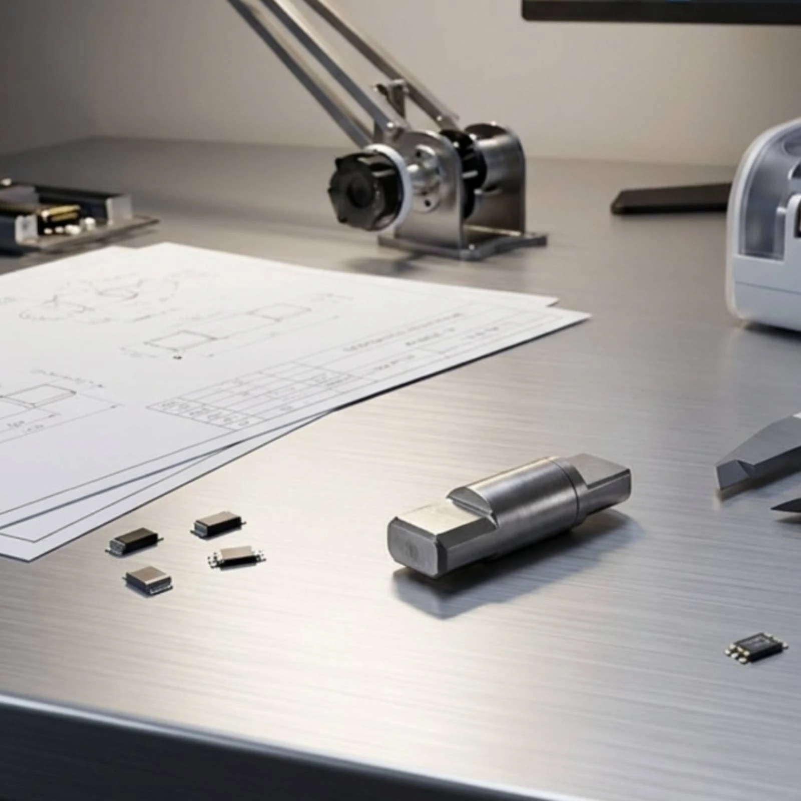 Metal Hinge Shaft Reliable Rotary Hinge Hardware Long-Lasting Rust Resistant for Makers, Table Lamps, Medical Equipment