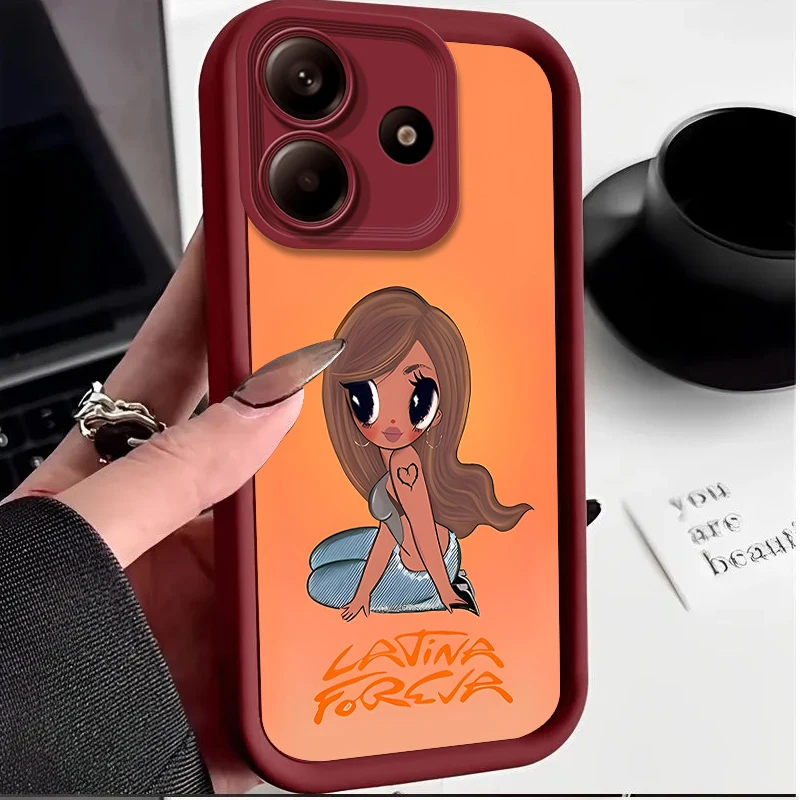 K-karol G Tropicoqueta 電話ケース Xiaomi Redmi 注 14 13 12 11 10 プロプラス 11S 10S 14C 13C 12C 10C A3 A3X A2 A1 4G 5G カバー