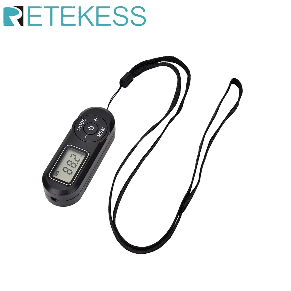 

Retekess PD15 Portable DSP FM Radio FM Receiver Mini Stereo LCD Display for Walk Translation Tour Guide System Church Teaching