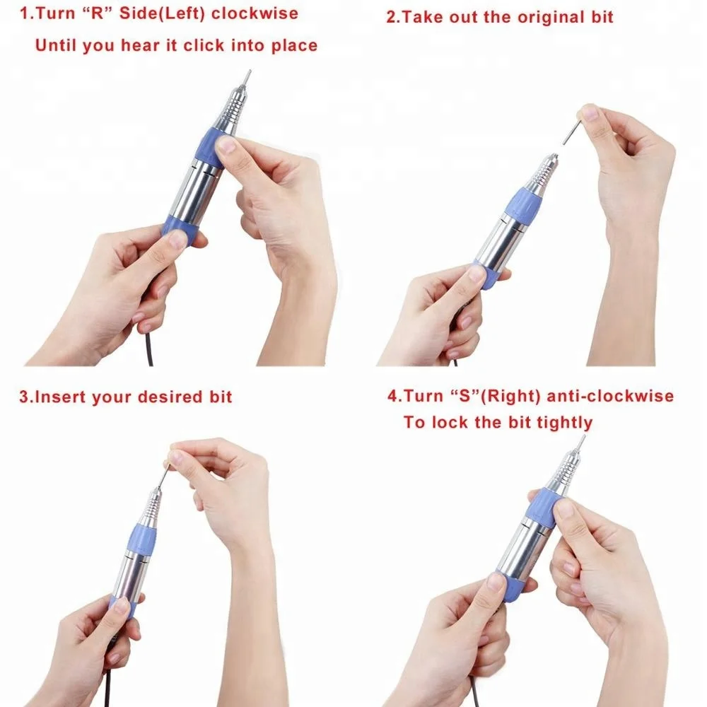 Professional Electric Nail Drill Machine - 30000 RPM High Speed Manicure & Pedicure Tool with Strong Power for Salon & Home Use