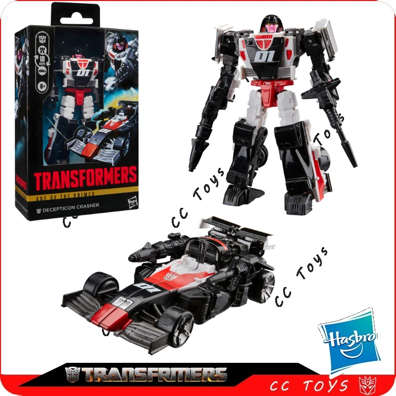 

In Stock Hasbro Transformers Toy Age Of The Primes Decepticon Crasher Models Anime Movie Toys Robots Action Figures Gifts
