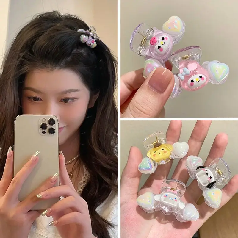 

Kawaii cartoon anime characters kuromi hairpins cute headdress ins style small grab clip hair card hair accessories wholesale