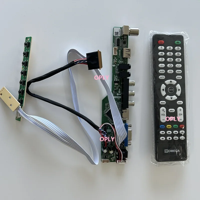 

TV Controller board kit for N133BGE N133BGE-L31 LTN133AT30-401 1366X768 13.3" HDMI-compatible RF USB AV VGA Audio LED Screen