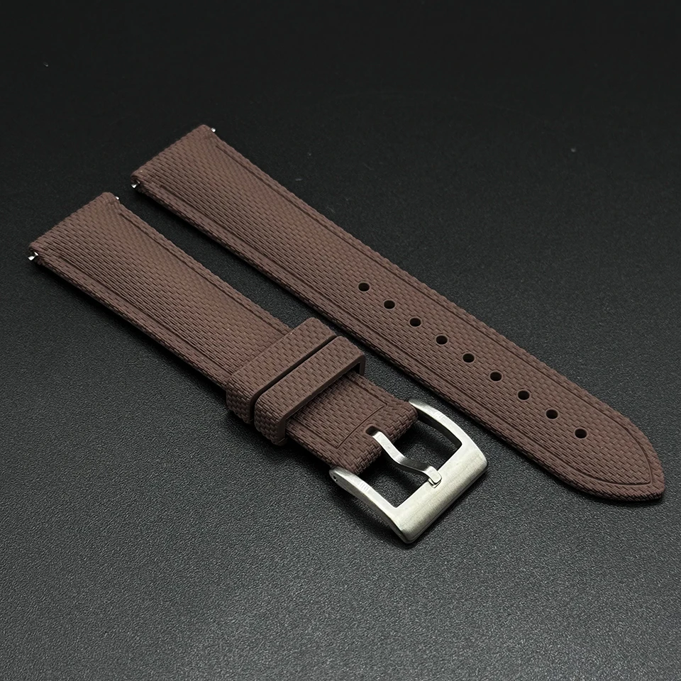 Uhrenarmband 18mm 19mm 20mm 21mm 22mm 23mm 24mm FKM Gummi-Uhrenarmband für Omega Rolex Seiko – Detail 13