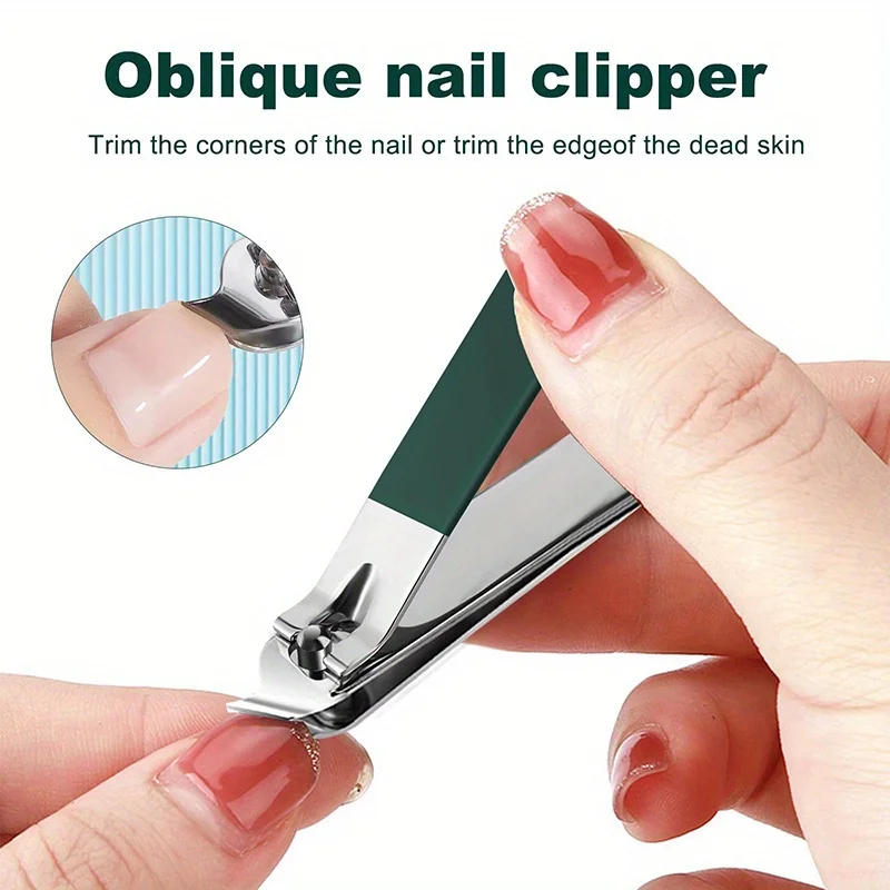 

Nail Clipper Set for Men Women 4pcs Stainless Steel Toenail Clippers Kit Fingernail Clipper with Storage Case Nail Clippers