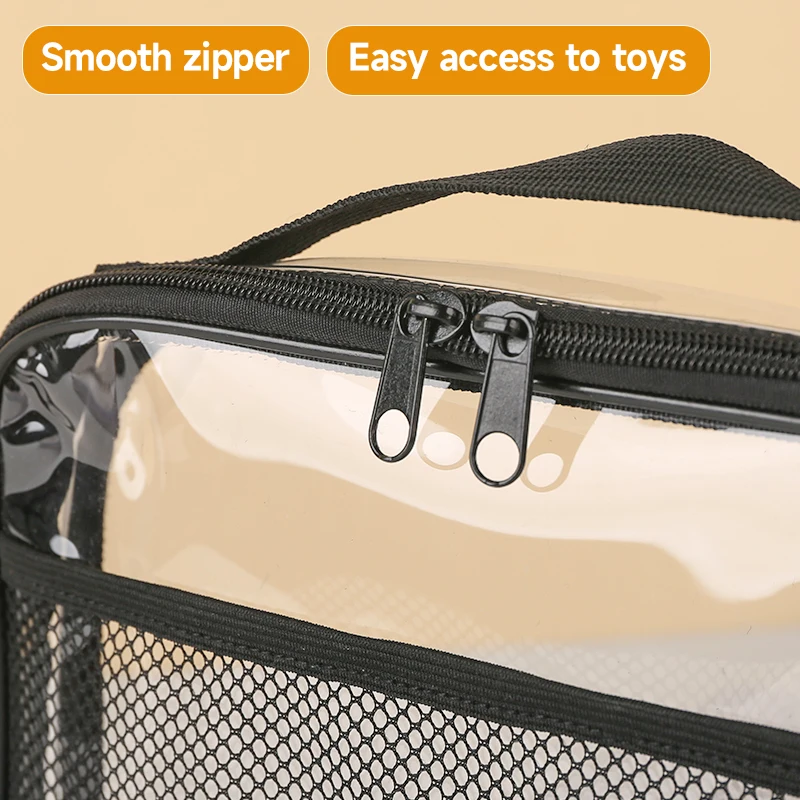 Weedi Large Capacity Block toys storage bag Transparent Zipper Puzzle toy Organizer Bags for kids Cosmetic Storage Organizer Bag