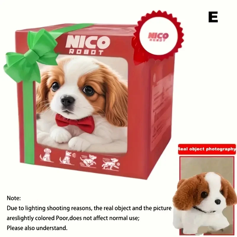 The 2026 Upgraded Version of The Simulated Puppy Robot, an Extremely Realistic Electric Bionic Dog Toy, Featuring Automatic Walking, Barking, and Wagging Tail Functions, Is an Interactive Electronic Pet for Children. It Comes with Dog Bone Accessories and