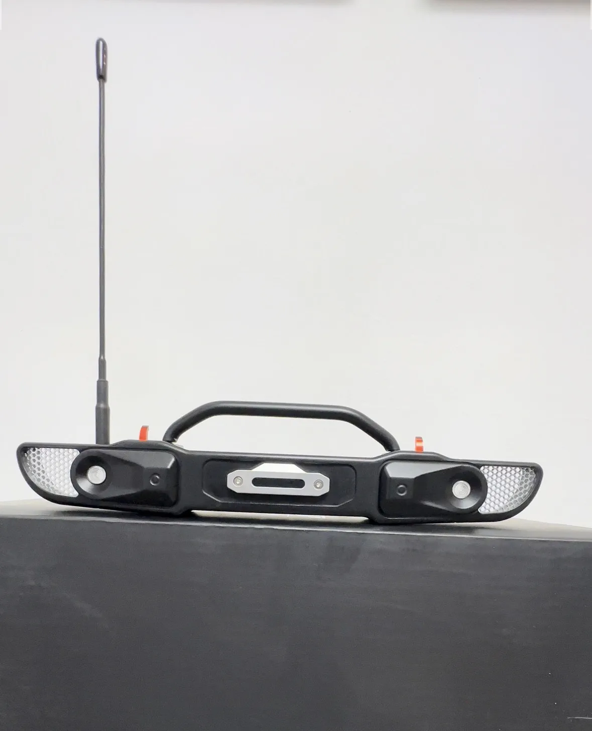 CNC Machined Metal Front Bumper Upgrade Parts Compatible with Leopard Rhinoceros Mustang JK07 RC Toy Car Modification