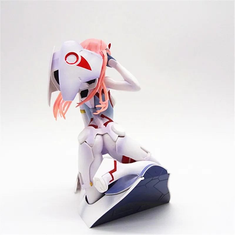 16 см аниме Zero Two kawaii положение на коленях фигурку ПВХ модель игрушки кукла статуя декор стола коллекционные подарки