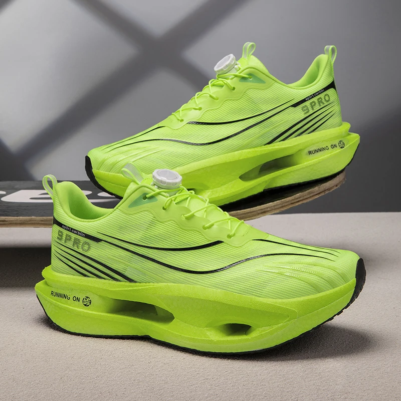 Herren-Sportschuhe, Laufschuhe mit Carbonplatte, Marathon-Sneaker für Herren, Rennschuhe, stoßdämpfende Sportschuhe für Damen. – Detail 3