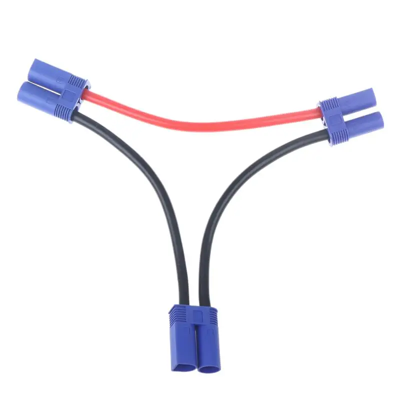 EC5 كابل موصل البطارية المتوازي المزدوج تمديد Y الفاصل 12AWG سلك السيليكون Y / O نمط للعب Rc #3