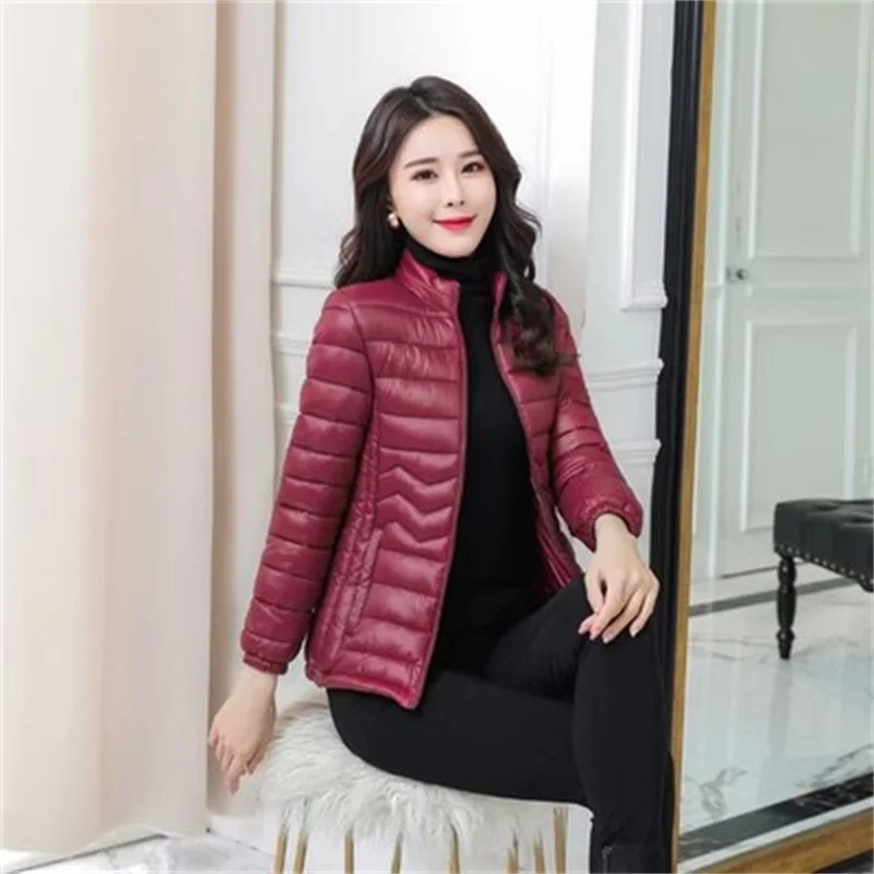 2024 New Cotton Jacket Women Slim And Lightweight Down Cotton Jacket Female Korean Short Slim Fit Fashion Jacket, Cotton Coat