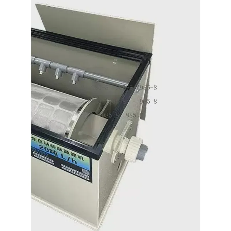 Automatic Backwash Drum Microfilter, Fish Pond Aquaculture Water Circulation Purification Filter Equipment