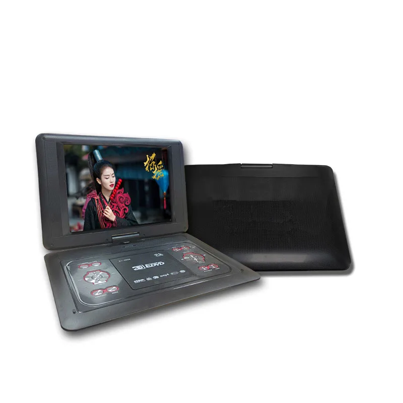 

23.8 Inch Hd Mobile DVD Player Portable And Rechargeble Super Seismic EVD with Small TV Player And Loudspeaker