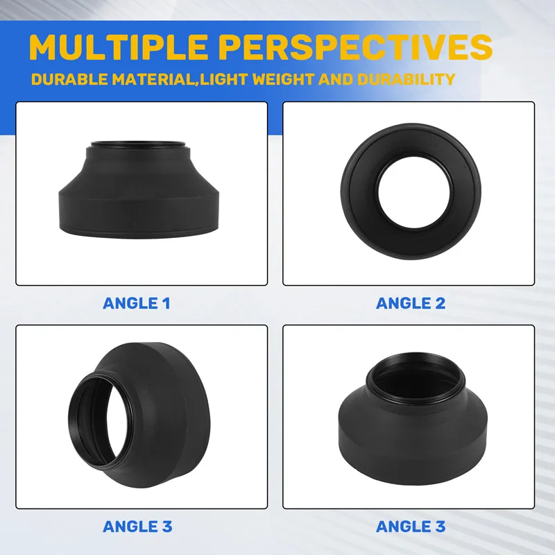 58Mm 3 In 1 Rubber Lens Hood For Canon Sony Nikon D3100 3200 D3300