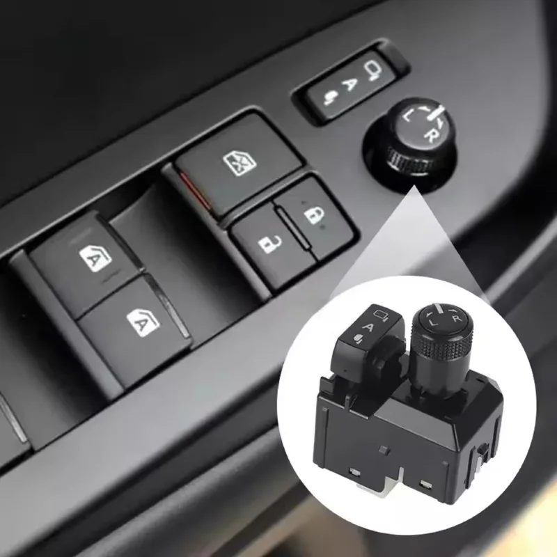 1 PCS  183712 Car Accessories Master Adjust Knob Mirror Rearview Switch Button for Toyota Hilux 2015  2016 2017 2018 2019 2020