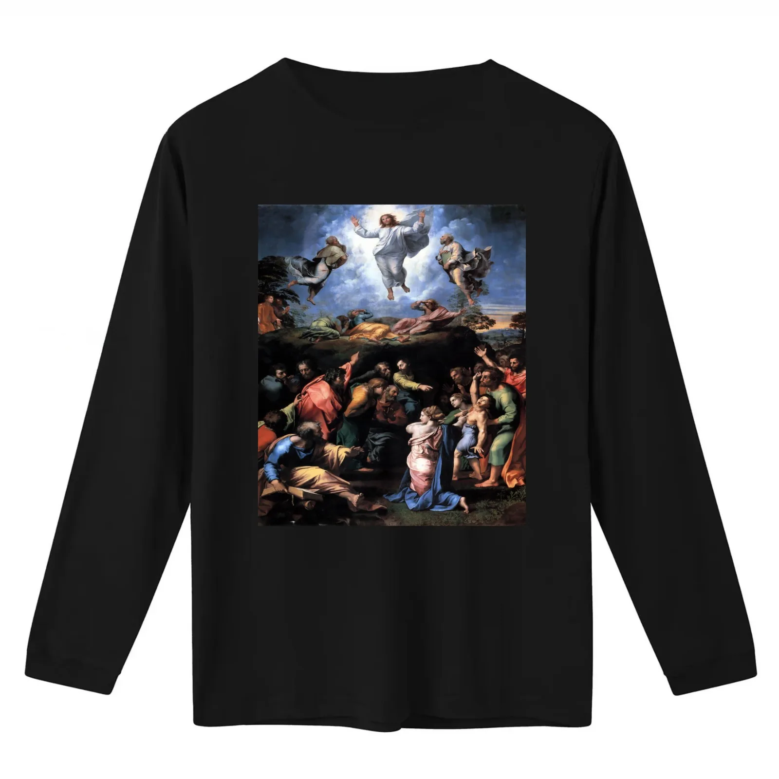 Transfiguration by Raphael T-Shirt Summer Casual Cotton Tee Oversized Streetwear Tops Vintage Graphic Print Unisex Men Women