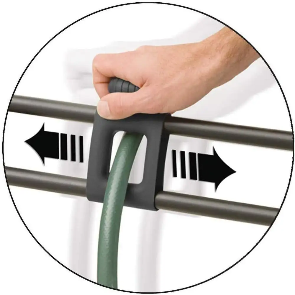 175ft Outdoor Garden Hose Reel Resin Wicker Hideaway Smart Trak Hose Guide Weather Resistant Durable Storage Solution