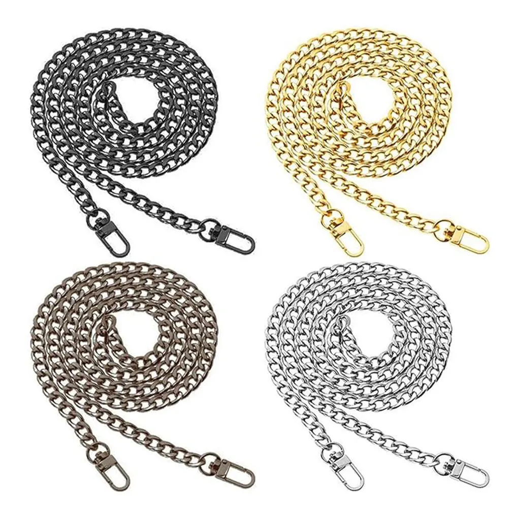 4pcs/set Handbag Metal Chain 120cm Long Smooth Surface Will Not Scratch Bag Handbag Metal Strap