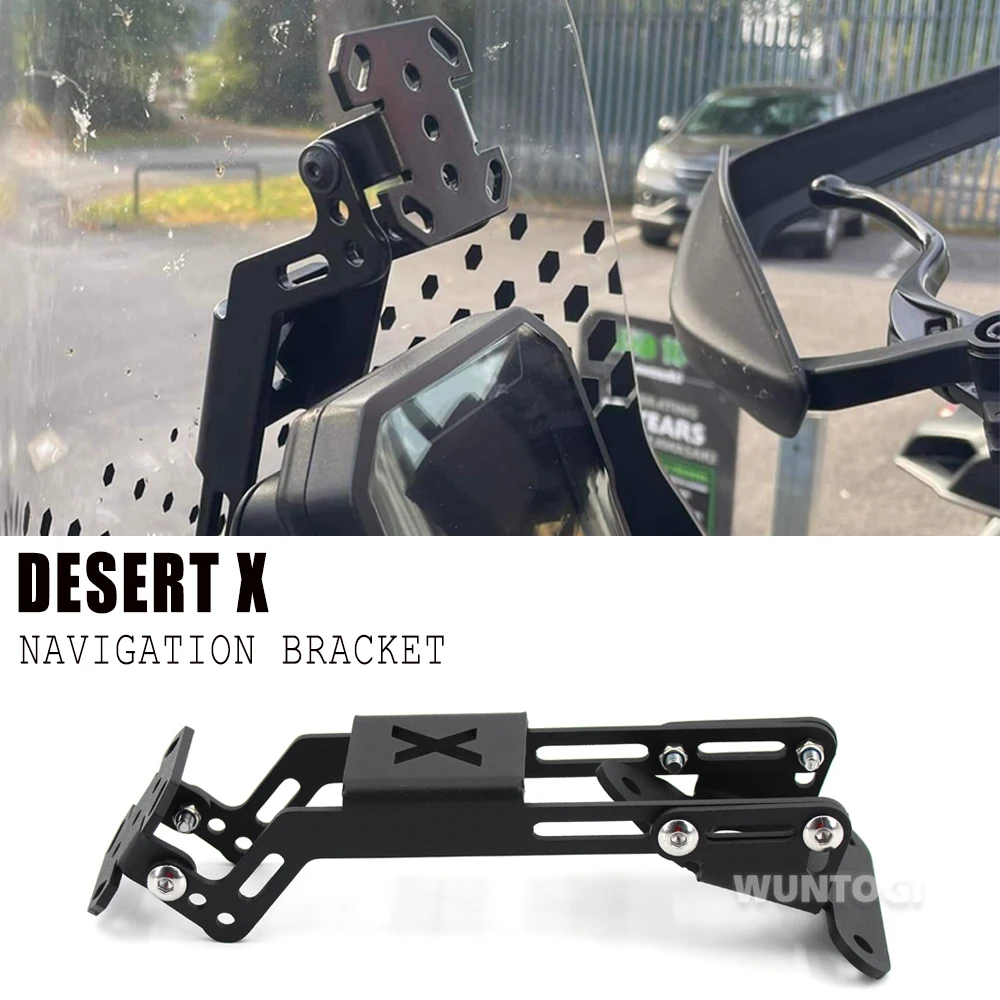 

For Ducati Desert X DesertX 2022 New Motorcycle Accessories CNC Aluminium GPS Navigator Bracket Navigation Support