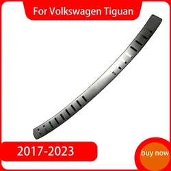 For VW Volkswagen Tiguan MK2 2017-2019 2020 2021 2022 2023 Rear Bumper Protector Sill Trunk Rear guard Tread Plate cover Trim