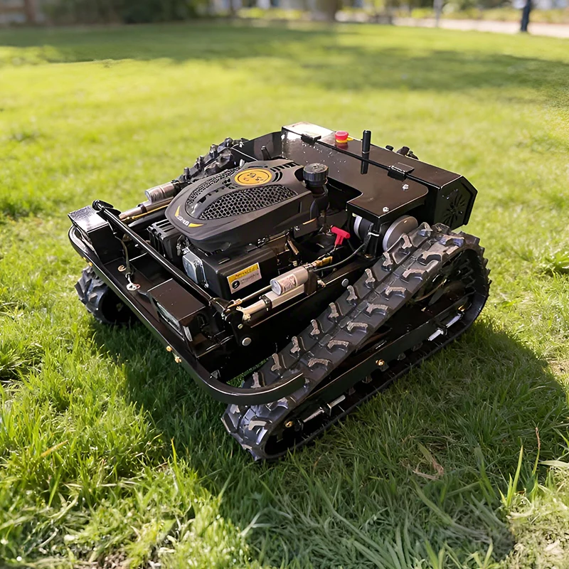 Track Remote Control Smart Lawn Mower 196cc 15HP Model Shandong Farming Forestry Orchard Self-propelled Weeding