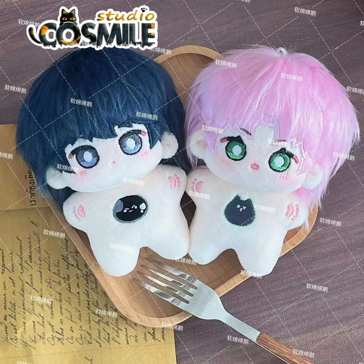 악당은 나를 구원하려고 한다 나는 위대한 악당 주인공이 되어야 한다 진 샤안 왕 이 봉제 인형 10cm 불가사리 인형 장난감