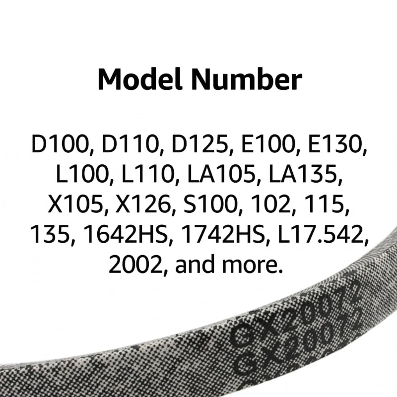 Quality 104Inch Mower Deck Belt Designed To Minimize Stretch And Wear for S100