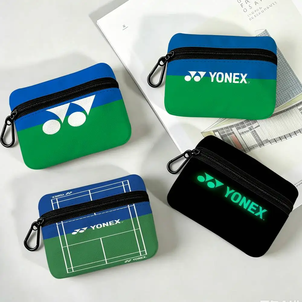 Sports Brand Y-Yonex Oxford Cloth Zipper Coin Purse Portable Hanging Key Pouch Organizer For Travel Cosmetic Bag