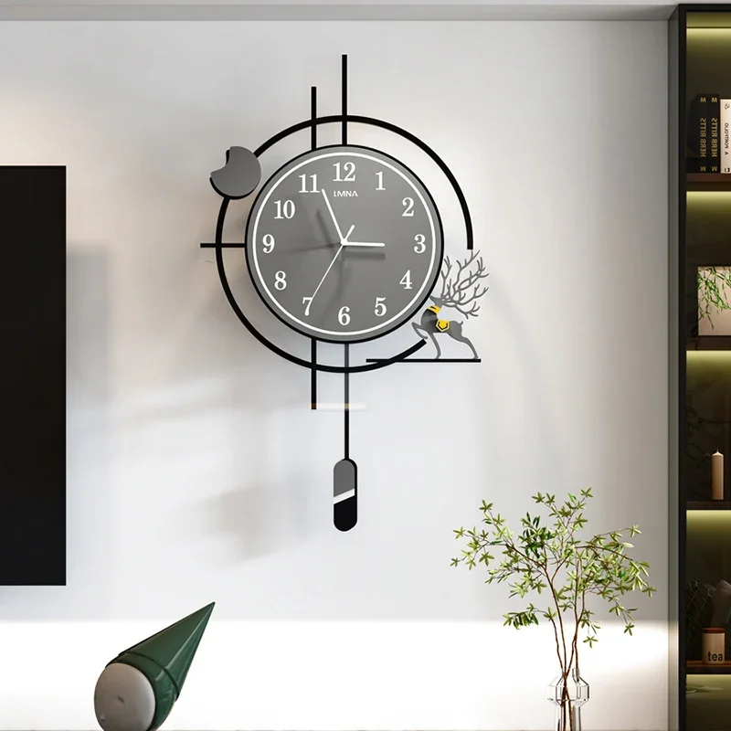 Luxury Minimalism Wall Clock Silence Fashion Home Decor Modern Hanging Wall Clock Decoration Fitment Sway Reloj De Pared Sala