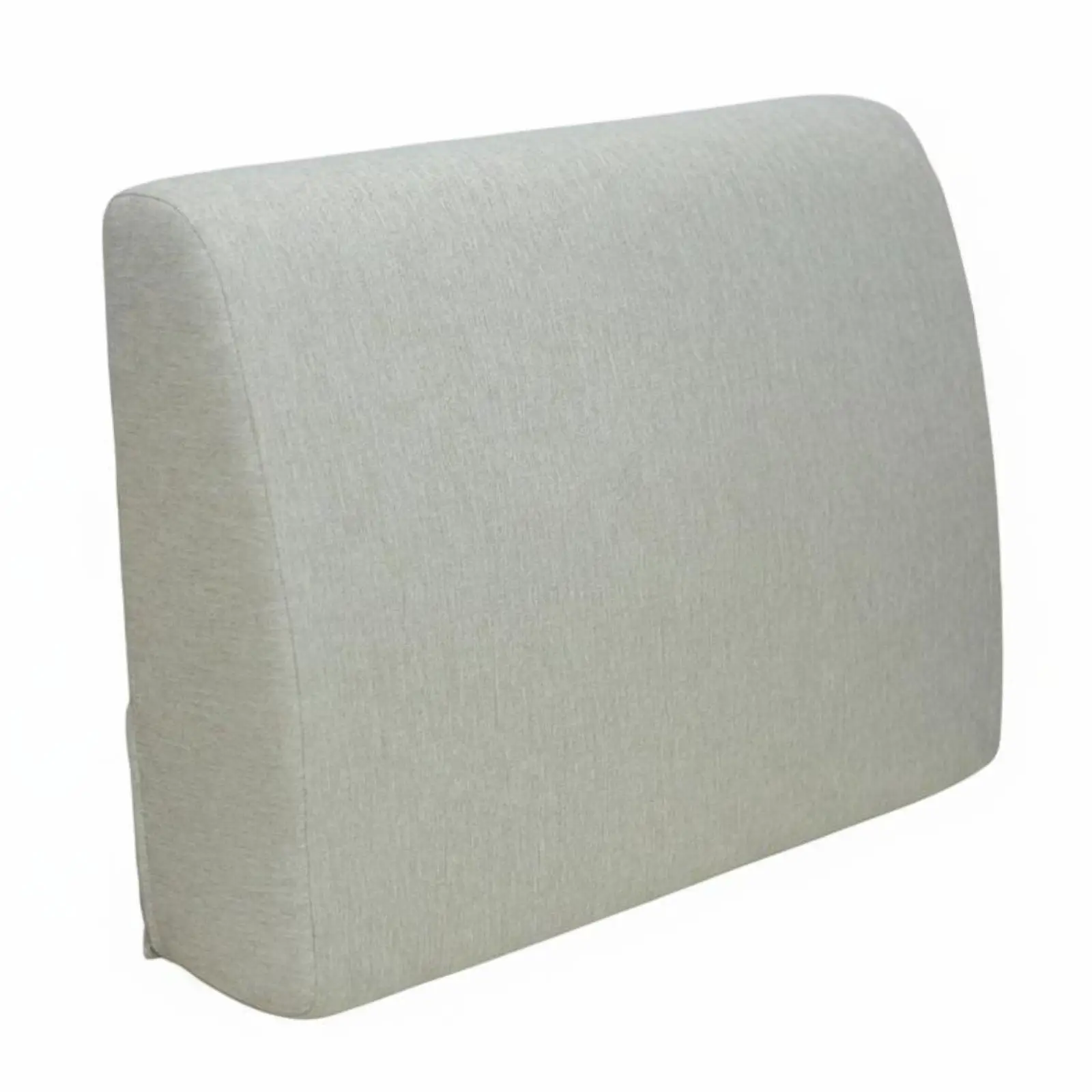 Cotton Linen Backrest Cushion with High Resilience Foam for Ergonomic Spine Alignment on Sofa