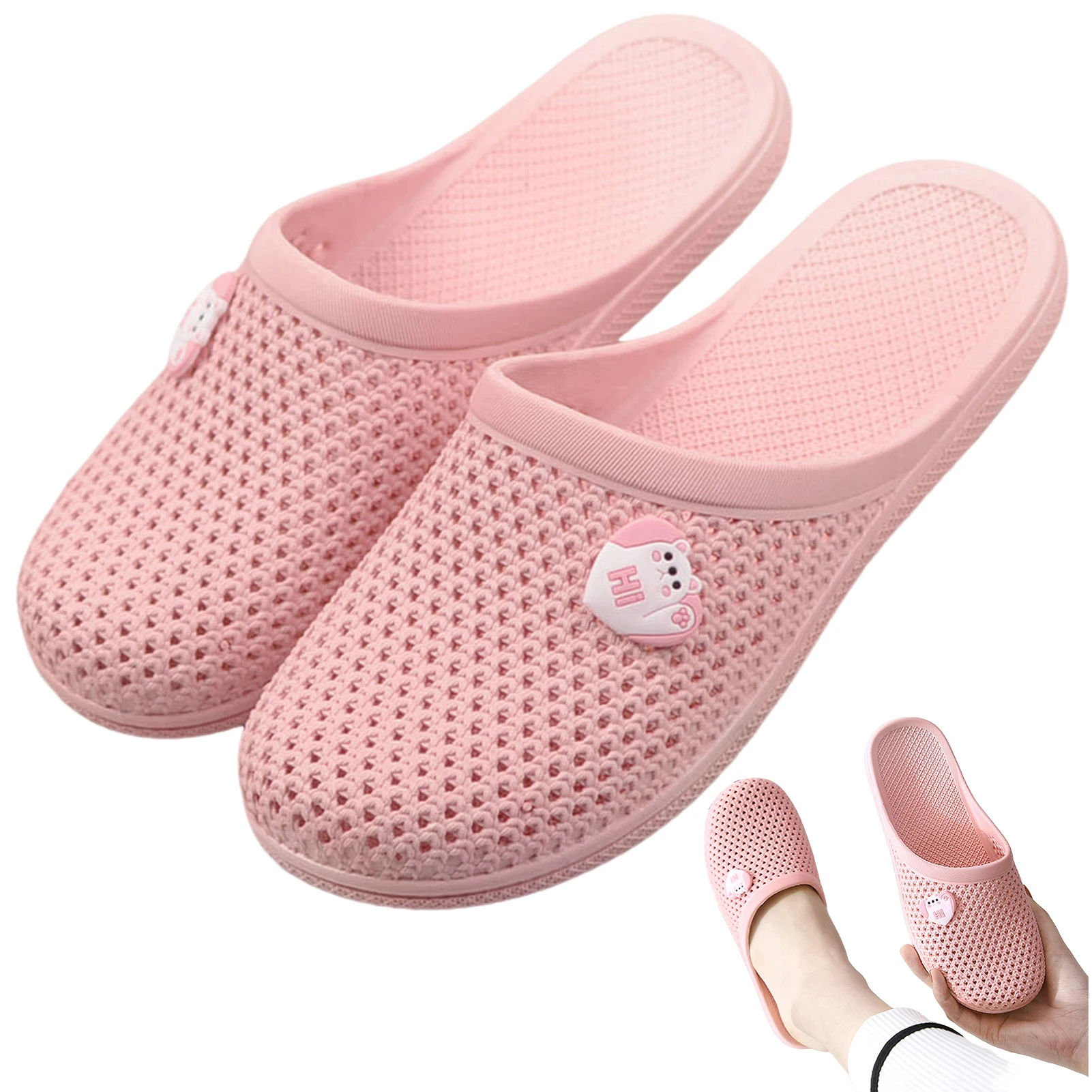 Summer Slippers Shoes for Women Comfortable and Breathable Slippers for Women Home Outdoor Wear EIG88