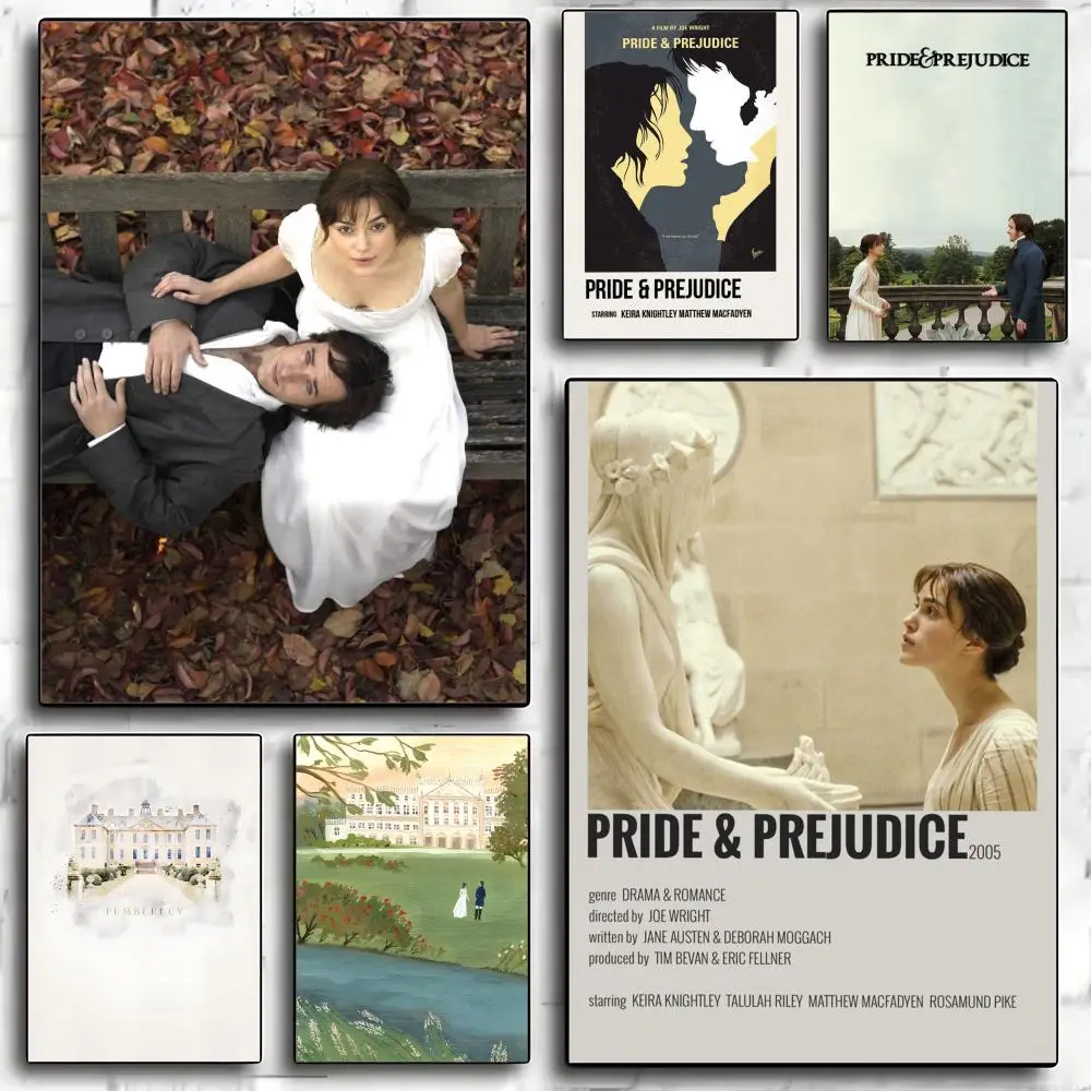 Romantic film P-Pride & P-Prejudice Poster HD art sticky wall waterproof home living room bedroom bar aesthetic decoration