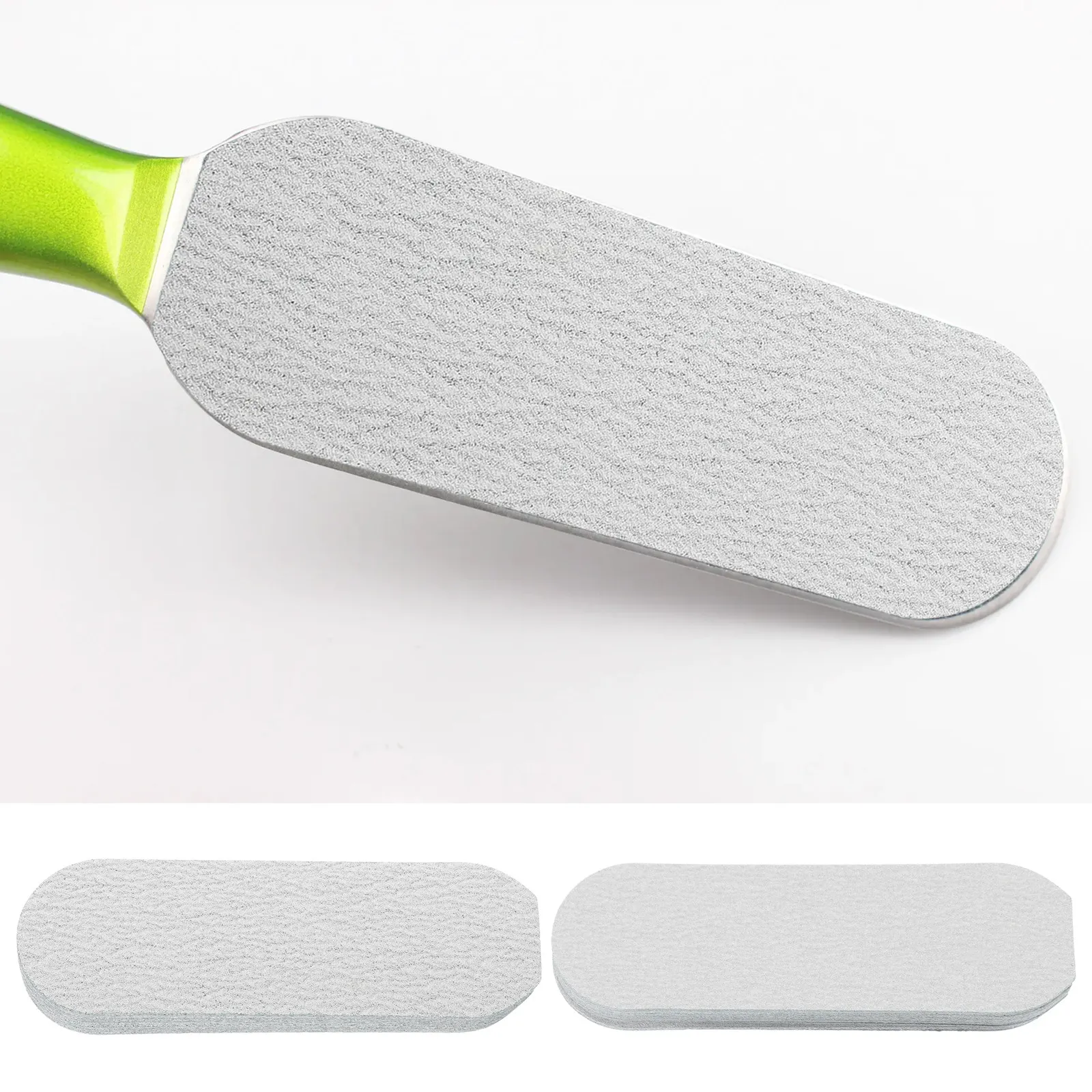 50Pcs Foot File Refill Pads Gentle Effective Callus Remover Refills Large Size Self-Adhesive Pedicure File Replacement Pads