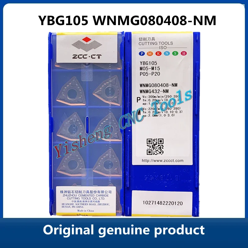 

Free Shipping Original ZCC CT YBG205 WNMG080408-NM YBG105 YBG102 10pcs Carbide Inserts CNC Turning Tool Lathe Cutter Tools