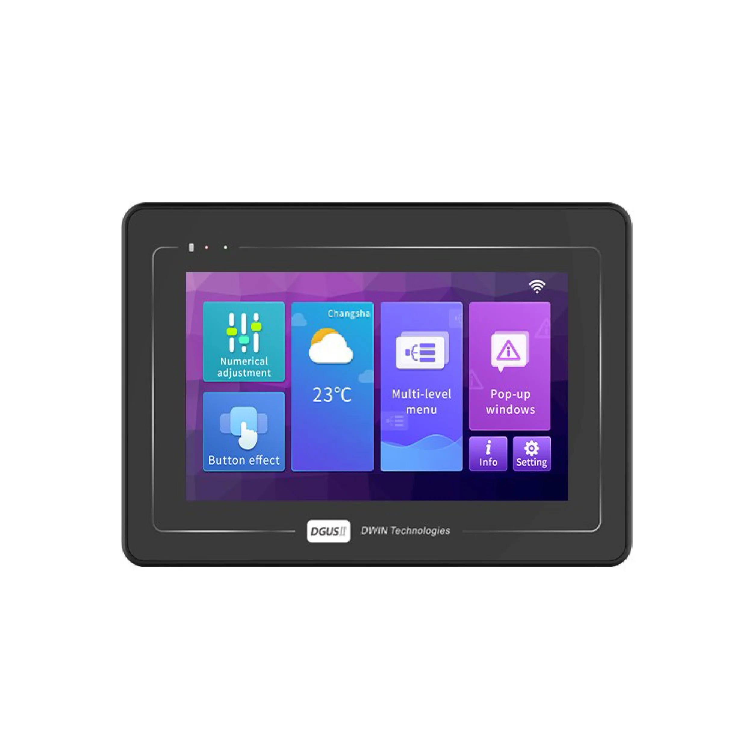 DWIN 7 Cal 1024 * rozdzielczość 600 pikseli 16.7M kolorów IPS-TFT-LCD najlepiej sprzedających się ekran dotykowy dmg10600t070 _ a5w — zdjęcie 2